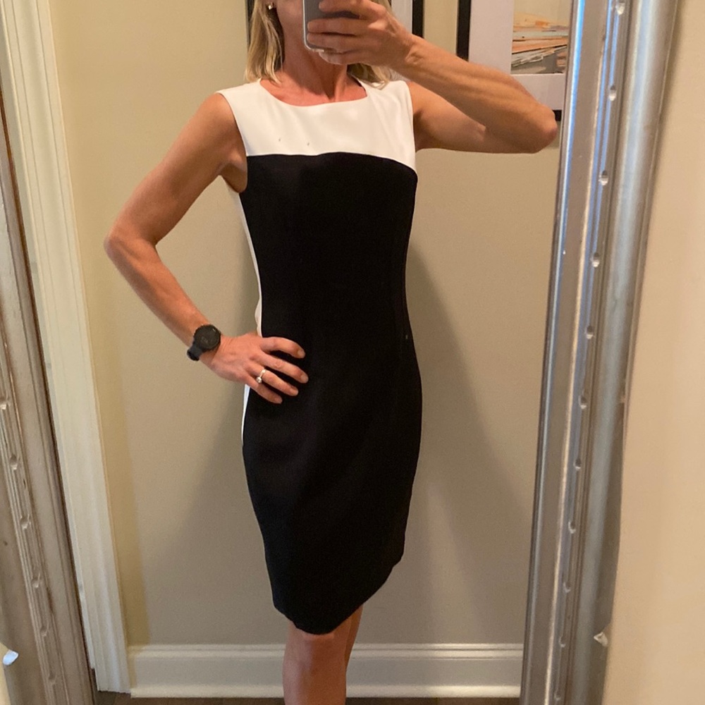 Black & White Mod Sheath - T. Tahari